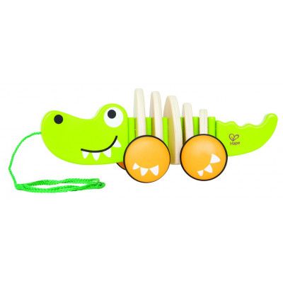 Hape Dragdjur i trä Krokodil