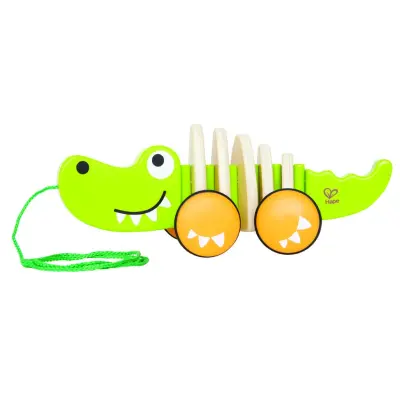 Hape Dragdjur i trä Krokodil