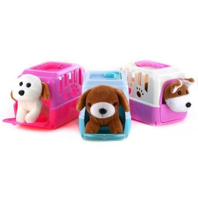 Hund i transportbur : Model - Rosa/ljusrosa