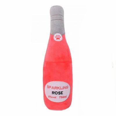 Hundleksak Vinflaska - Rosé