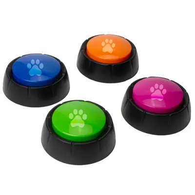 Inspelningsbara Knappar till Hund 4-pack