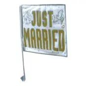 Bilflagga Just Married