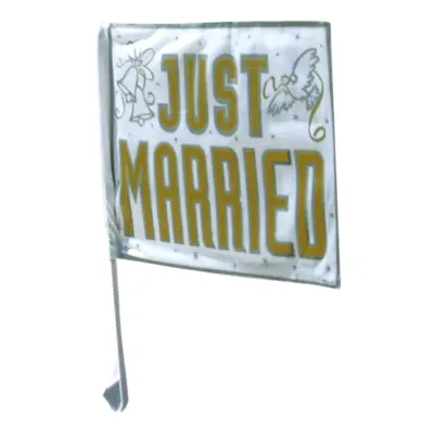 Bilflagga Just Married