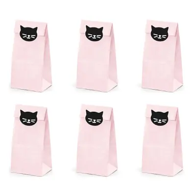 Kalaspåsar Katt Rosa - 6-pack
