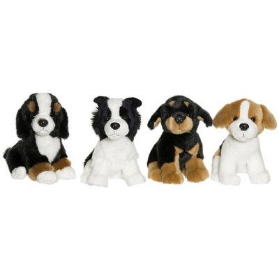 Kennelkompisar Gosedjur Hund : Model - Brun, vit, svart (svarta öron)