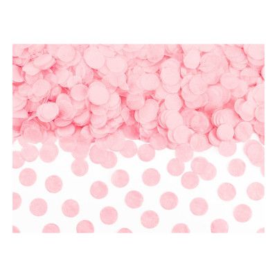 Konfetti Rund Ljusrosa