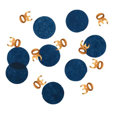 Bordskonfetti Happy 30th True Blue - 25 gram