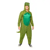 Krokodil Onesie Maskeraddräkt - Standard