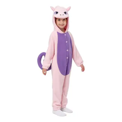 Lila Katt Barn Maskeraddräkt - Small