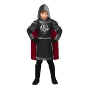 Mörk Medeltida Riddare Barn Maskeraddräkt - Large