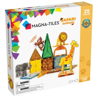 Magna-Tiles Safari Animals 25 delar - Magna-Tiles -  Leksaksaffären