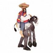 Mexikan med Åsna Maskeraddräkt - One size