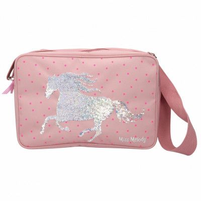 Miss Melody Axelväska med paljetter Rosa