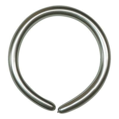 Modellballonger Krom Silver - 50-pack