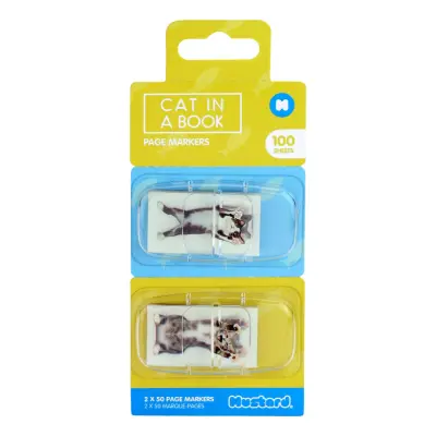 Mustard Cat in a Book Sidmarkörer