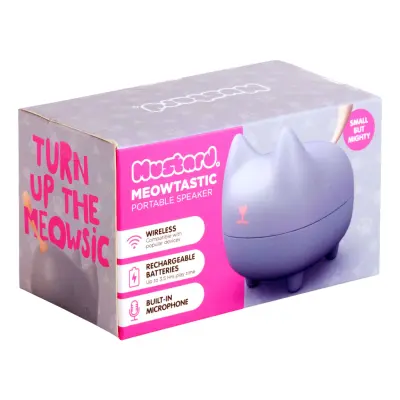 Mustard Meowtastic Portabel Högtalare