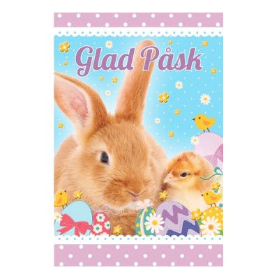 Påskkort Glad Påsk Kanin