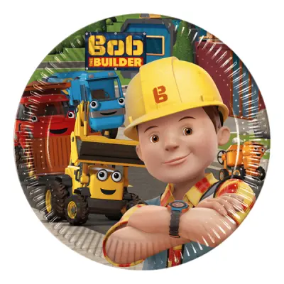 Pappersassietter Byggare Bob - 8-pack