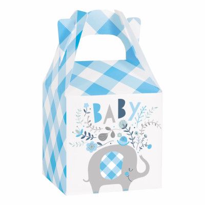 Pappersboxar Baby Elefant Blå