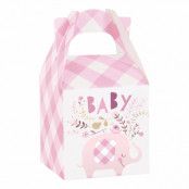 Pappersboxar Baby Elefant Rosa