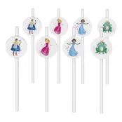 Papperssugrör Prinsessa - 8-pack