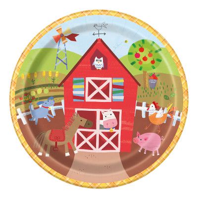 Papperstallrikar Bondgård - 8-pack