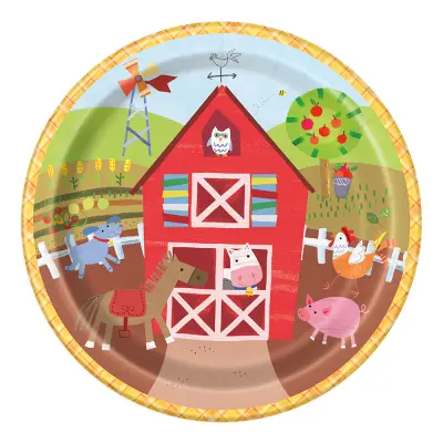 Papperstallrikar Bondgård - 8-pack
