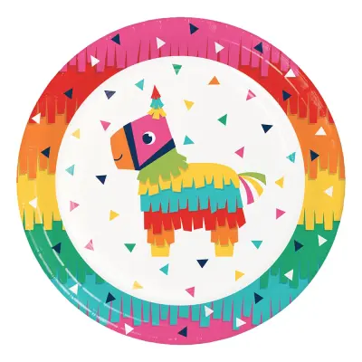 Papperstallrikar Fiesta Fun - 8-pack