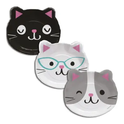 Papperstallrikar Kissekatt - 8-pack