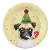 Papperstallrikar Party Hund - 6-pack
