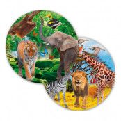 Papperstallrikar Safari Party - 8-pack