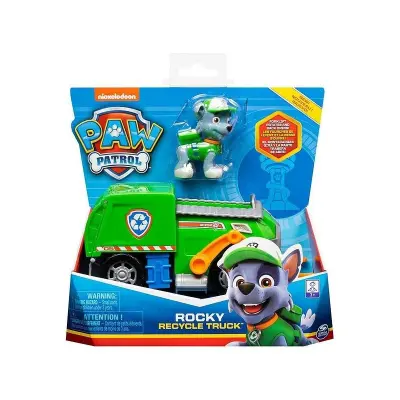 Paw Patrol Figur med fordon Rocky