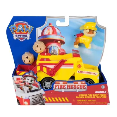 Paw Patrol Fire Rescue Fordon Rubble - Paw Patrol -  Leksaksaffären