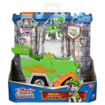Paw Patrol Knights Deluxe Fordon Rocky - Paw Patrol -  Leksaksaffären