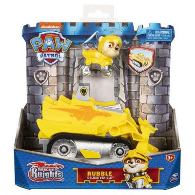 Paw Patrol Knights Deluxe Fordon Rubble - Paw Patrol -  Leksaksaffären