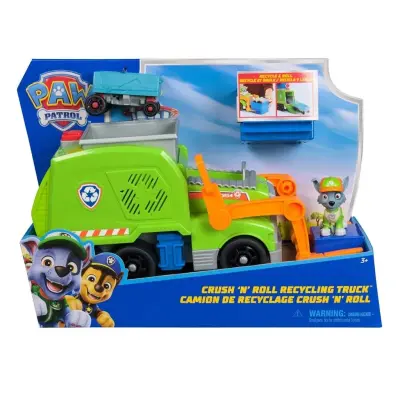 Paw Patrol Rocky Crush N'Roll Återvinningsbil - Paw Patrol -  Leksaksaffären