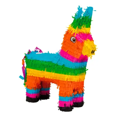 Piñata Åsna Flerfärgad