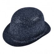 Plommonstop Glitter Svart Hatt - One size