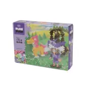Plus Plus Mini Pastel Häst med vagn 170 bitar - Plus Plus -  Leksaksaffären