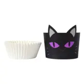 PME Cupcake Kit Svart Katt - 12-pack