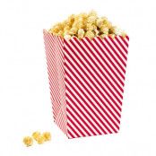 Popcornbägare Röd/Vit