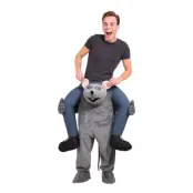 Råtta Piggyback Maskeraddräkt - One size