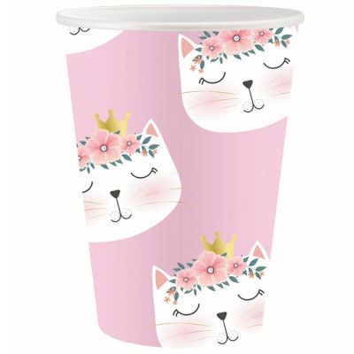 Rosa Katt Pappersmugg 6-pack