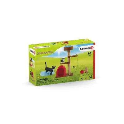 schleich® FARM WORLD Skojiga lekar för gulliga katter 42501 - Schleich -  Leksaksaffären