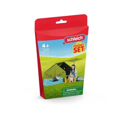 schleich® Pocket Set Campingäventyr med Kim 42745 - Schleich -  Leksaksaffären