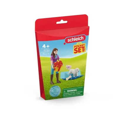 schleich® Pocket Set Födelsedagskalas med Lisa 42744 - Schleich -  Leksaksaffären