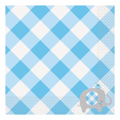 Servetter Rutiga Elefant