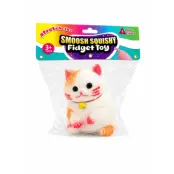 Smoosh Squishy Katt 15cm Orange - Leksaksaffären -  Leksaksaffären