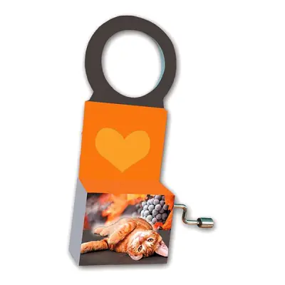 Speldosa för Flaska - Katt med druvor