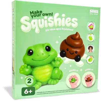 Squishies Gör dina egna Grön 2-p - Sense -  Leksaksaffären